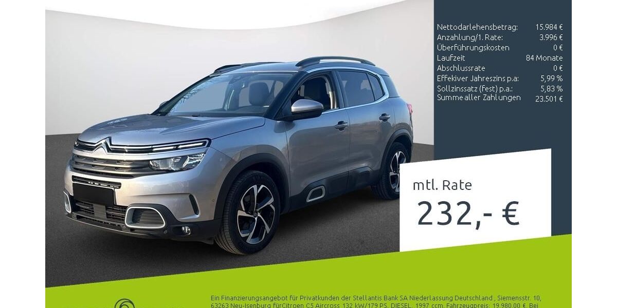 Citroen C5 Aircross 71.491 km 20.870 &euro; Dülmen 48249