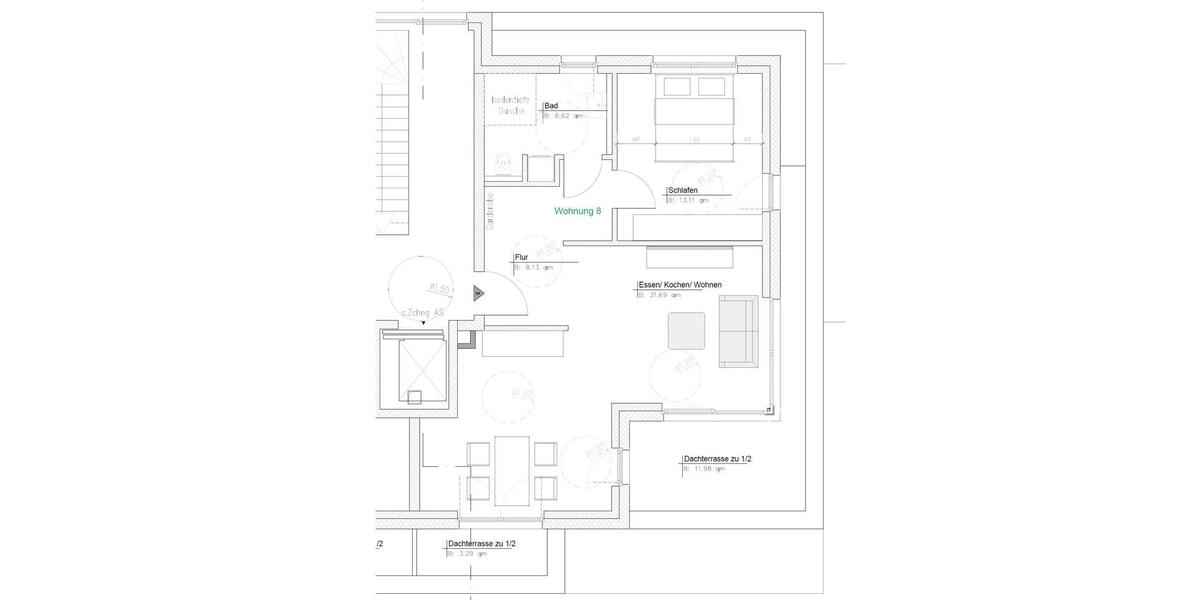 Terrassenwohnung Münster Münster-West - 2 Zimmer, 67 m&sup2;, 1.215&euro; | Angebot:25933374