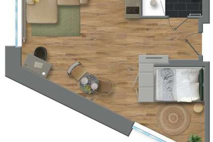 Zimmer Münster Hansaviertel - 1 Zimmer, 1.609&euro; | Angebot:22847411