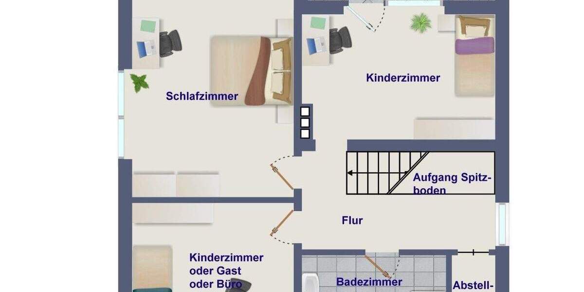 Etagenwohnung Münster Amelsbüren - 6 Zimmer, 124 m&sup2;, 470.000&euro; | Angebot:25797485