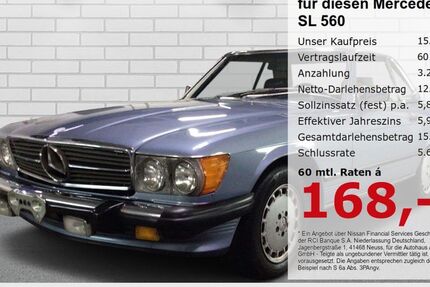 Mercedes-Benz SL 560 261.140 km 15.999 &euro; Telgte 48291