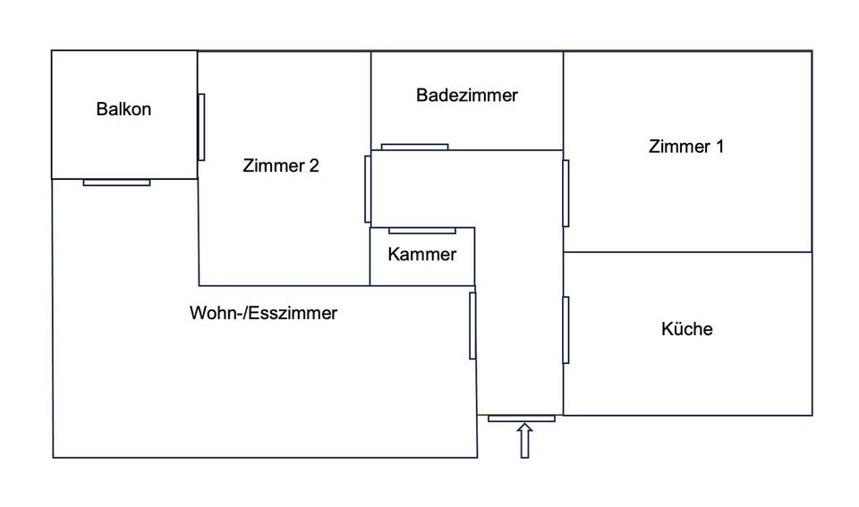 Etagenwohnung Münster Münster-Südost - 3 Zimmer, 76 m&sup2;, 1.250&euro; | Angebot:25720452