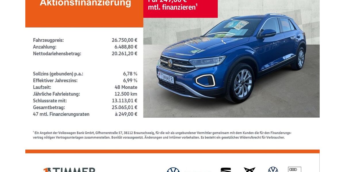 VW T-Roc 11.413 km 25.990 &euro; Dülmen 48249