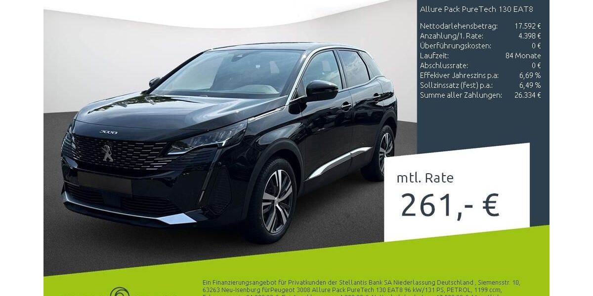 Peugeot 3008 22.302 km 21.989 &euro; Dülmen 48249